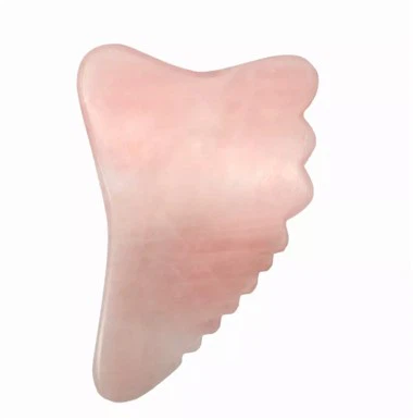 100% luonnollinen ruusun kvartsi gua sha työkalu