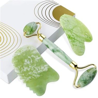 100% Real Natural Jade Roller ja Gua Sha -sarja