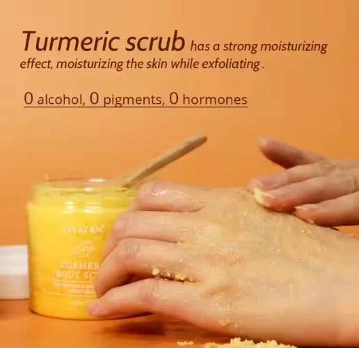 Foot Body Face Hand Exfoliation Moisturizing Whitening Turmeric Scrub