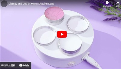 Miesten parranajosaippuan näyttö ja käyttö